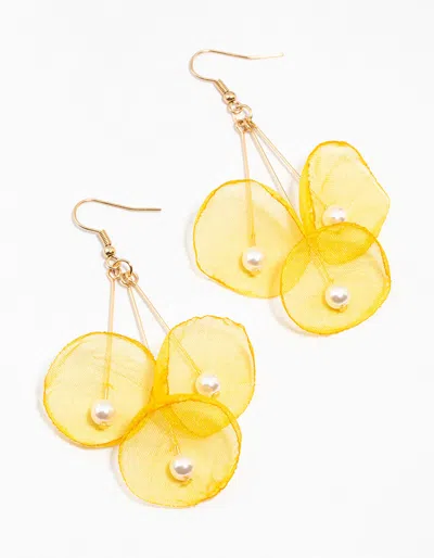 Lovisa Yellow Gold Multiple Pears L Flower Drop Earrings