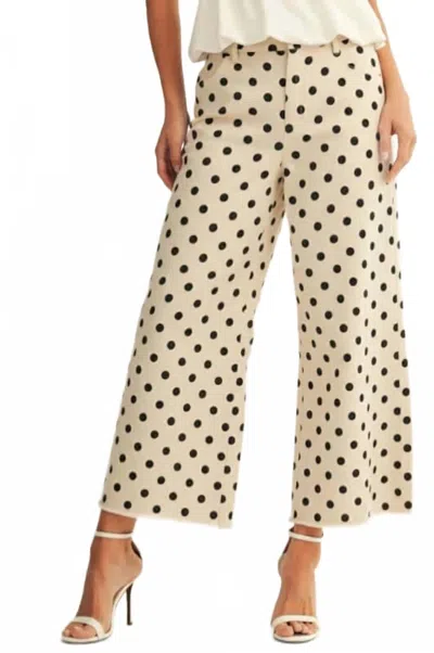 Lovlov Savannah Flare Trouser Pants In Ivory In Multi