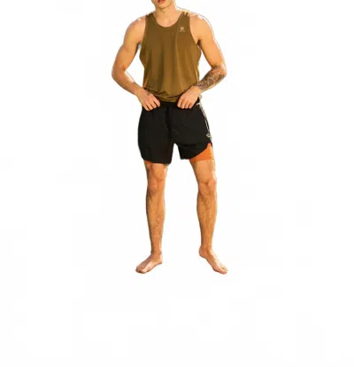Lovyt Men's Polyester Board Shorts In Black