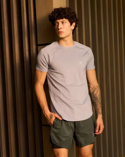 Lovyt Men's Polyester Board Shorts In Green Gable In Gray