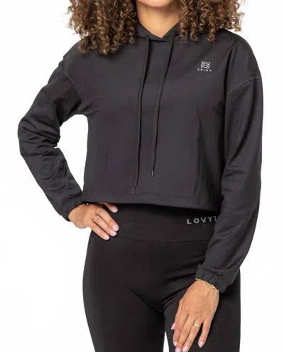 Lovyt Pull-on Hoodies In Black In Grey