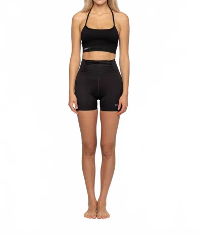 Lovyt Scrunchy Shorts In Black
