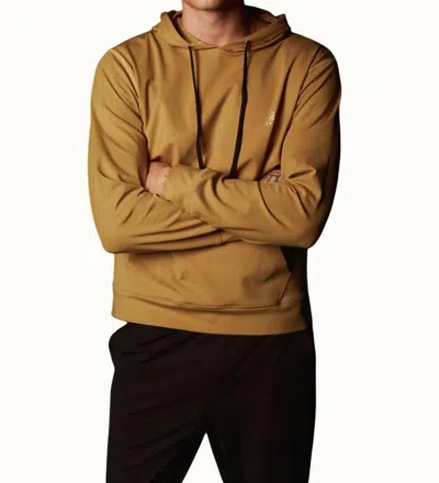 Lovyt Sustainable Performance Hoodie In Gold In Brown