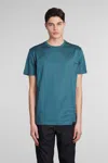 LOW BRAND B134 BASIC T-SHIRT IN GREEN COTTON