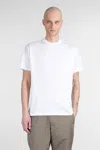 Low Brand B134 Basic T-shirt In White Cotton
