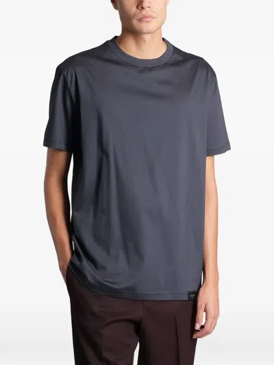 Low Brand B213 Cotton T-shirt In Blue