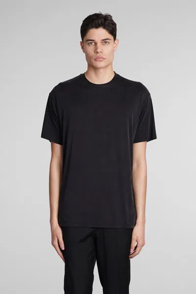 Low Brand B224 T-shirt In Black Polyamide Polyester