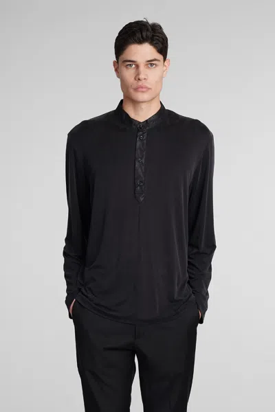 Low Brand B225 T-shirt In Black Polyamide Polyester