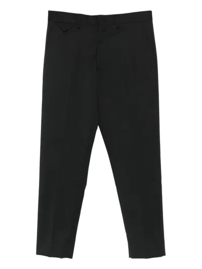 Low Brand Belt-loops Tailored Trousers In Black