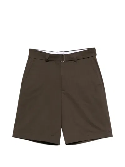 Low Brand Belted Shorts In Brown