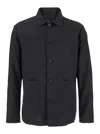 Low Brand Black Jacket With Classic Collar And Patch Pockets On The Front In Black