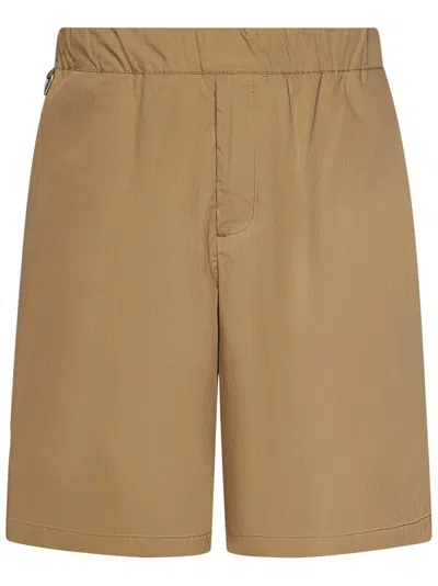Low Brand Brown Shorts With Elastic Waistband