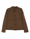 Low Brand Button-up Jacket In Brown