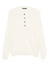 Low Brand Button-placket Polo Shirt In Neutral