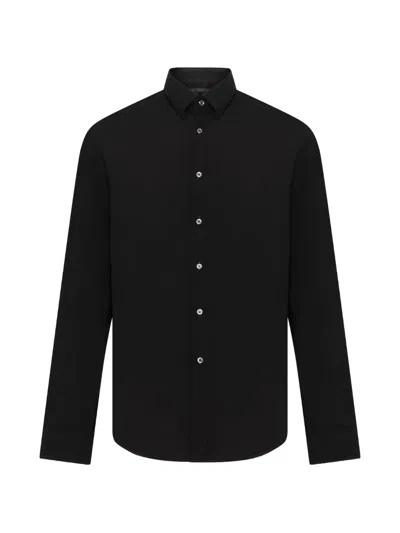 Low Brand Button-down Long-sleeve Shirt In Black