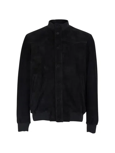 Low Brand Buttoned Jacket In Black