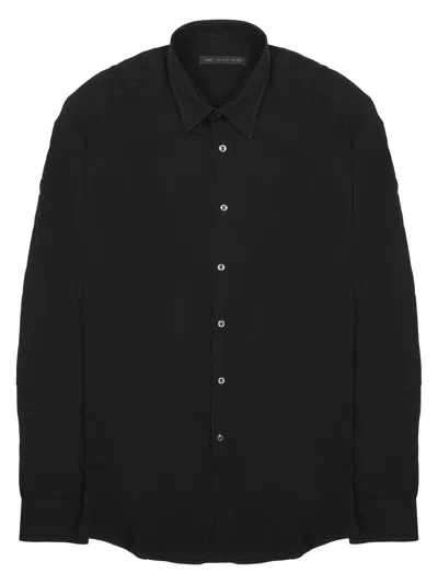 Low Brand Camicia In Jersey Di Cotone In Black