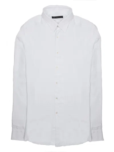 Low Brand Camicia In Jersey Di Cotone In White