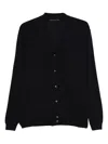 Low Brand Button-front V-neck Cardigan In Black