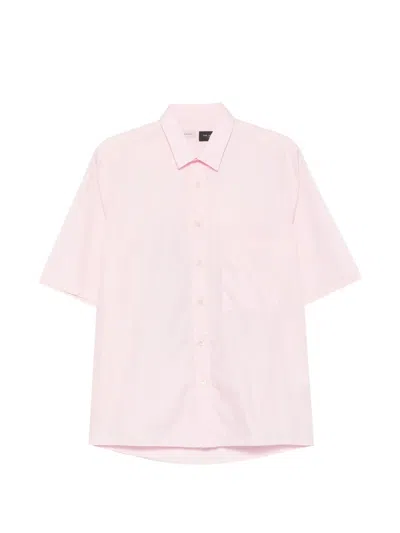 Low Brand Chest-pocket Shirt In Pink