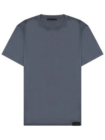 Low Brand Classic Cotton T-shirt For Men In Blue