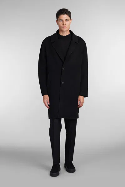 Low Brand Coat Double Coat In Black