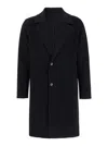 Low Brand Coat Double Wool In Black