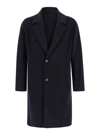 Low Brand Coat Double Wool In Black