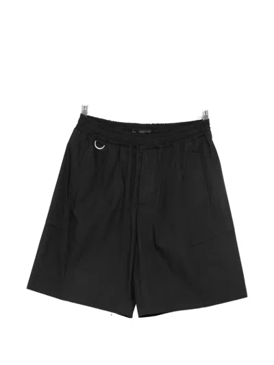 Low Brand Comb Cargo Shorts In Black