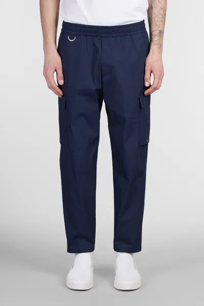 Low Brand Combo Pants In Blue Cotton