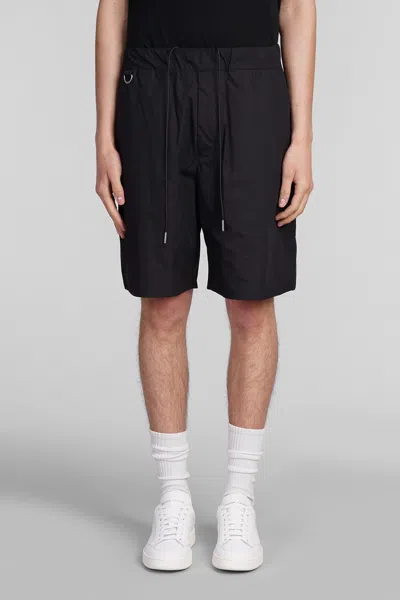 LOW BRAND COMBO SHORTS IN BLACK COTTON