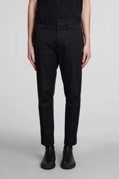 LOW BRAND COOPER T1.7 PANTS IN BLACK COTTON