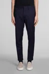 LOW BRAND COOPER T1.7 TROPICAL PANTS IN BLUE WOOL
