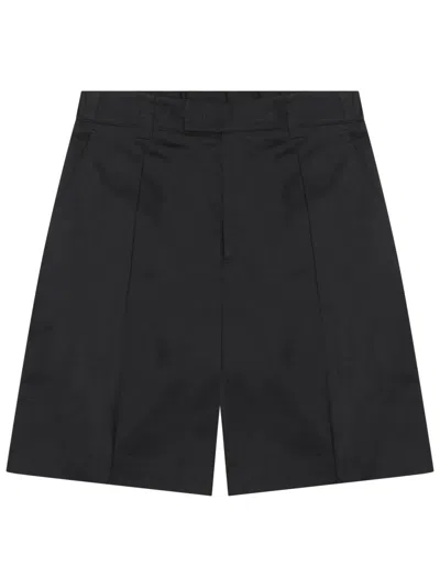 Low Brand Cotton Shorts In Black