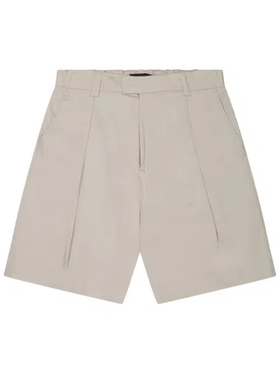 Low Brand Cotton Shorts In Neutral