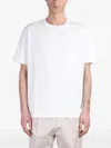 Low Brand B134 Basic T-shirt In White Cotton In White