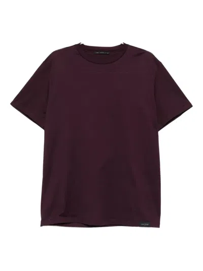 Low Brand Crew-neck Short-sleeved T-shirt In Burgundy