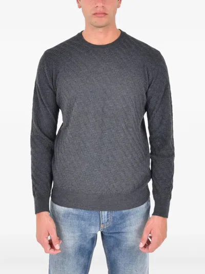 Low Brand Crew-neck Top In Gray