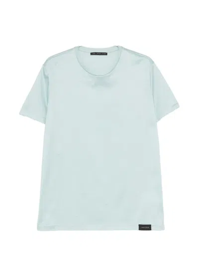Low Brand Crewneck Short-sleeved T-shirt In Blue