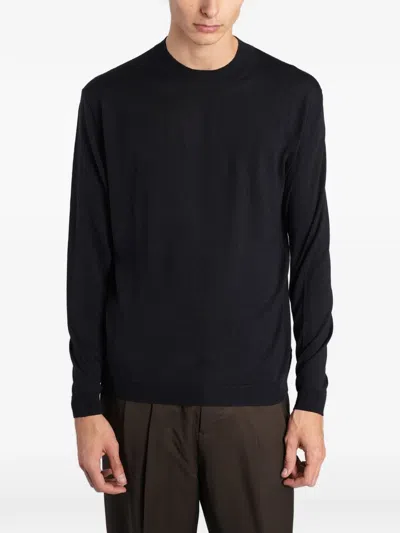 Low Brand Crew-neck Sweater In Black