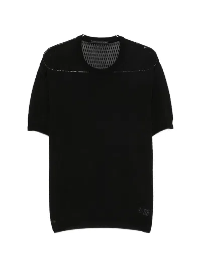 Low Brand Crew-neck T-shirt In Black