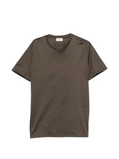 Low Brand Crew-neck T-shirt In Brown