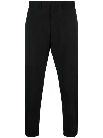 Low Brand Cropped Tailored Trousers In Schwarz