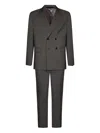 Low Brand Double-breasted Suit In Gray