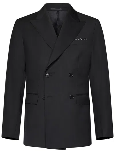 Low Brand Double-breasted Tailored Jacket With Sharp Lapels