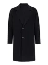 Low Brand Coat Double Wool In Black