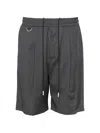 Low Brand Drawstring D-ring Shorts In Black