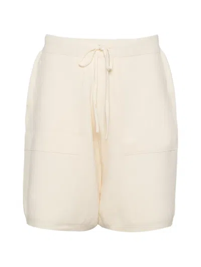 Low Brand Drawstring Knitted Shorts In Neutral