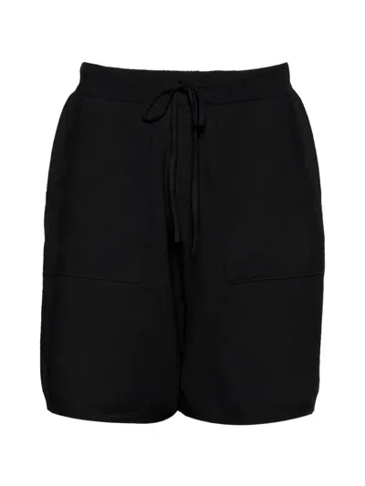 Low Brand Drawstring-waistband Patch-pocket Shorts In Black