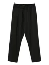 Low Brand Elastic-waist Trousers In Black